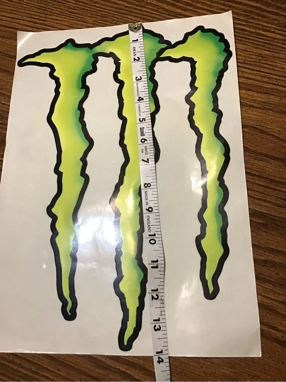 Monster Energy Green Claw Sticker Set - Home Party Supplies